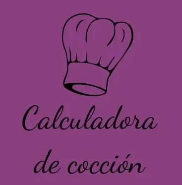 Logo calculadora de cocción lila